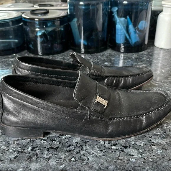 Bruno Magli | Shoes | Bruno Magli Black Slip On Dress Shoes  display picture 1